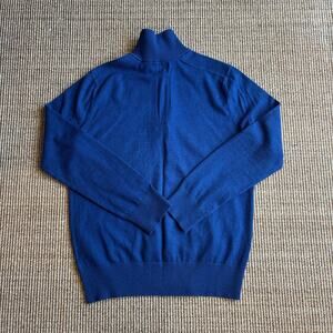 Banana Republic Cotton Cashmere Quarter Zip Sweater — Size L 💙